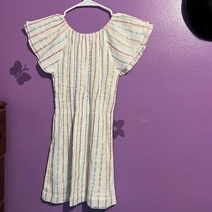 Never worn off shoulder girls Gymboree 7/8 summer dress